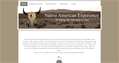 Desktop Screenshot of nativeamericanexperience.net