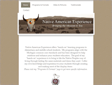 Tablet Screenshot of nativeamericanexperience.net